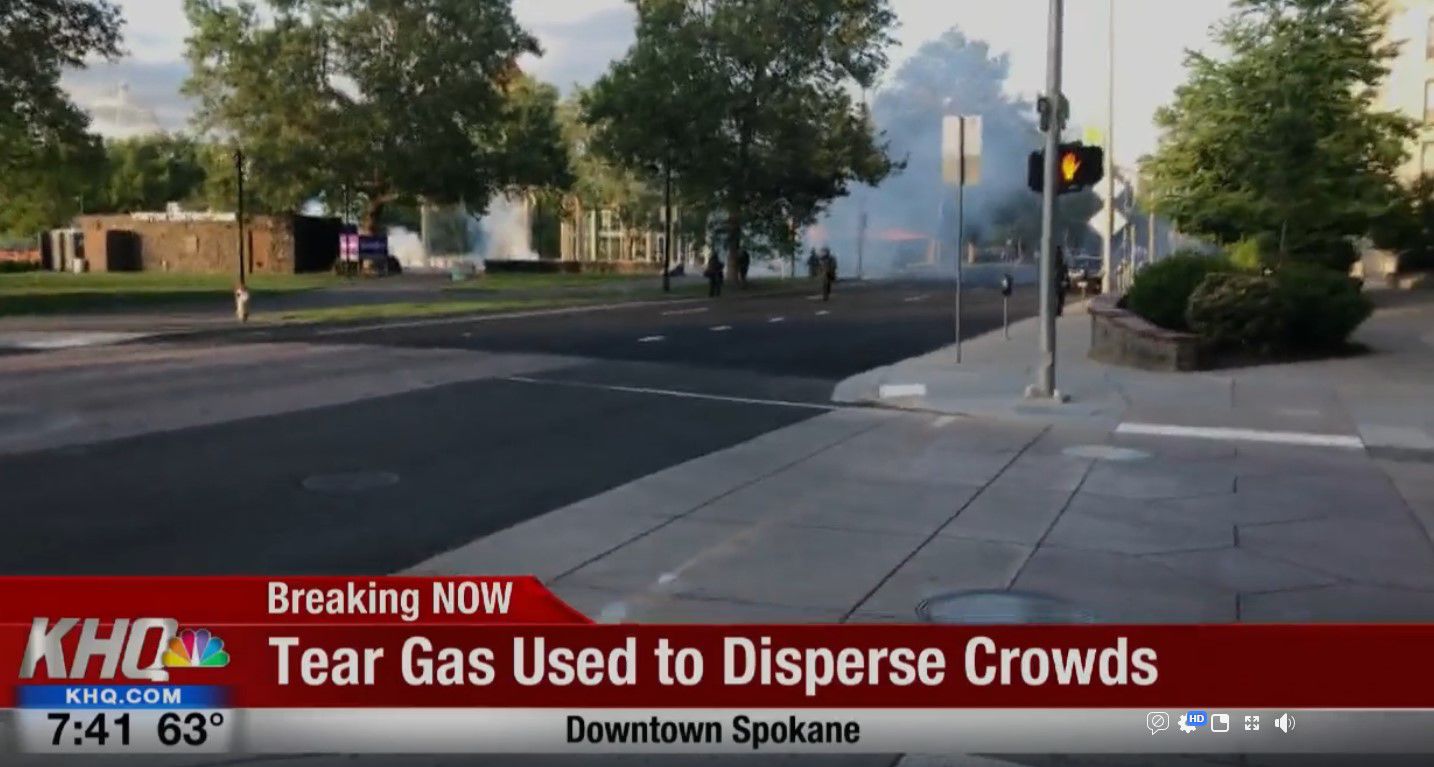 Police use tear gas
